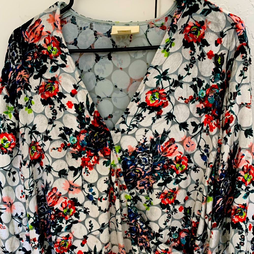 Colorful soft festive blouse